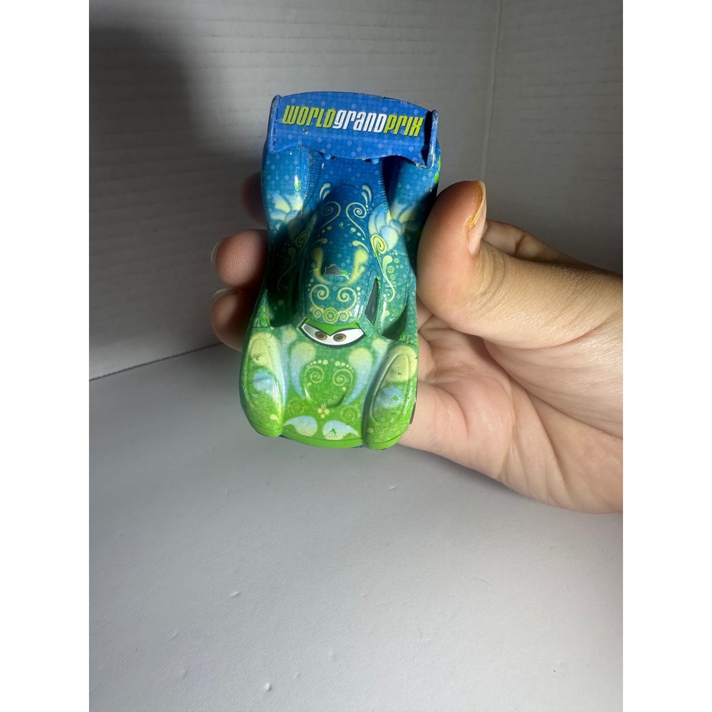 Disney Pixar Cars Carla Veloso World Grand Prix Diecast Toy Car #8 Green Blue - Picture 2 of 9